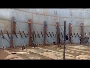 Oil storage tank construction video