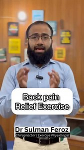 48K views · 1.5K reactions | Back pain relief exercise#backpain #pain #exercise #foryou #health #fitness #tips #lifestyle #shorts | Dr Sulman Feroz | Facebook