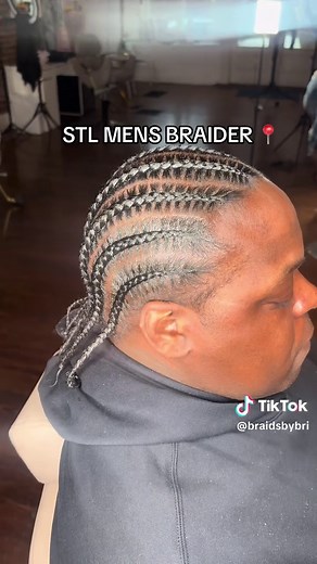 Men's Straight Back Stitch Braids Tutorial