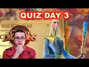Vale Society Quiz - Day 3 [Call of Dragons]