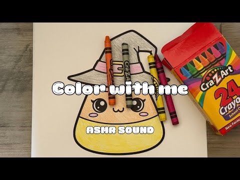 ASMR Coloring With Crayons (No Talking) Very Relaxing
