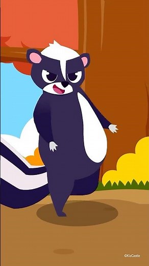 The Stinky Skunk Song! 🦨 Funny Animal Song for Kids | JunyTony #Shorts