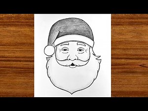 Easy Santa Claus drawing | How to draw Santa Claus step by step | Easy Christmas drawing tutorial