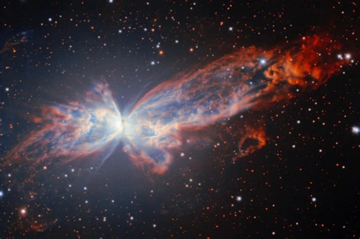 Telescope in Chile captures stunning cosmic butterfly picture