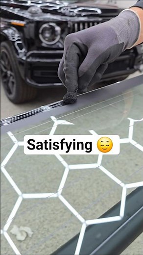 Back glass primer installation! Got to love the smell, Sika 207!