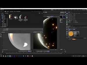 Creating a outer-space Planet with C4D | Cinema 4D | Redshift