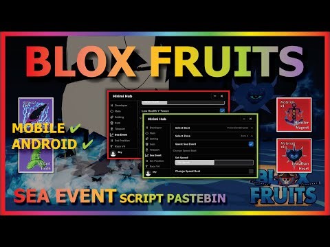 BLOX FRUITS Script Mobile UPDATE 20 AUTO FARM | AUTO SEA EVENT | SPEED BOAT & MORE (EZ MATERIAL)👻