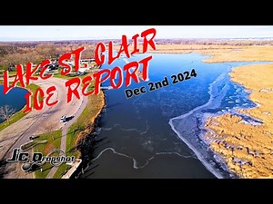 Lake St. Clair Michigan Ice Fishing Report 12-2-24 4K