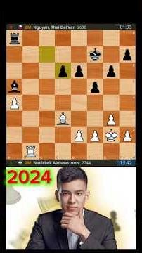 Excellent Positional Masterpiece by Nodirbek. Abdusattorov, N - Nguen, TDV, Prague 2024.
