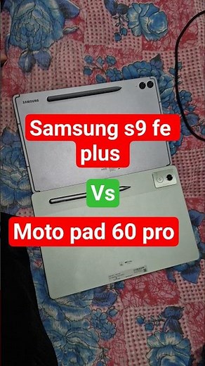 comparison of moto tab vs s9fe plus #samsung #samsungtabs9fe #motorola