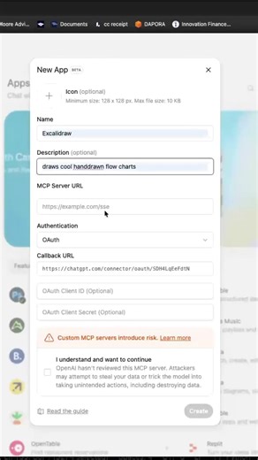Adding a remote MCP server in ChatGPT