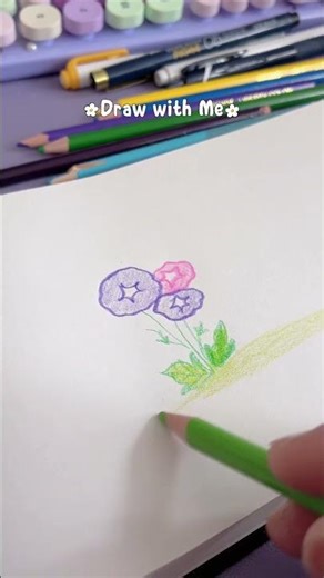 Draw Morning Glory ideas for Microstock #morningglory #drawforfun #sketch