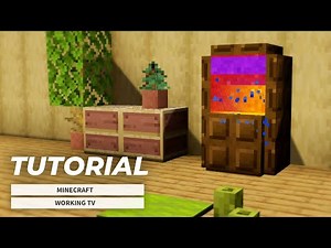 [Minecraft] How to Make a WORKING TV (Tutorial)