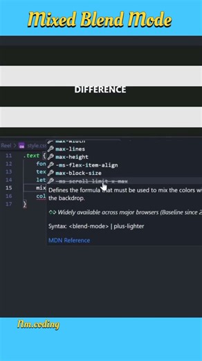 Mixed Blend Mode | Html Css | #coding #design #programming #html #css