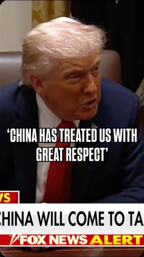 ‘CHINA HAS TREATED US WITH GREAT RESPECT’ Trump: “China has treated us with great respect. Now in the past they didn’t treat the presidents with great respect. They would take hundreds of billions and even trillions of dollars out of the country and would spend it and build their military. Now they are treating us with great respect.” | Outnumbered Fox News