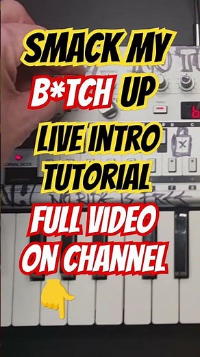 Smack My B*tch Up - Live Intro Tutorial (The Prodigy) #theprodigy #acidmusic #turorial