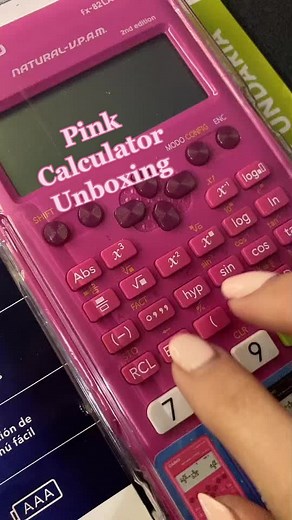 Pink Calculator Unboxing: Fun and ASMR Pink Casio Revealed!