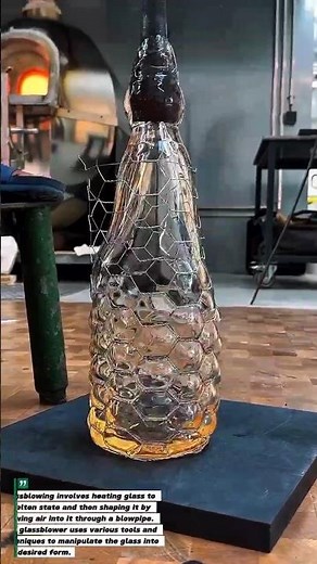 Glassblowing Art: Crafting Stunning Glassware from Molten Glass!