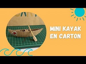 Fabriquer un mini canoë en carton || Bricolage facile et rapide