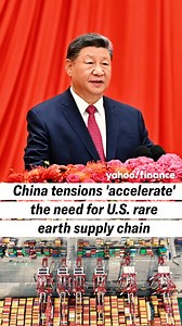 108K views · 1.9K reactions | "China controls nearly 70% of global rare earth mining and close to 90% of processing capacity. That means any policy move from Beijing can quickly ripple across industries, from electric vehicles and clean energy to even the chips that power AI.'' | Yahoo Finance | Facebook
