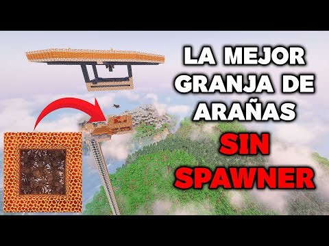 🔥La Mejor GRANJA de ARAÑAS en Minecraft 1.21.8 (JAVA y BEDROCK) SIN SPAWNER