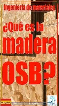 OSB. It's not cheap wood, it's pure engineering.