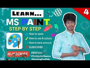 MS Paint Tutorial for Beginners Part 4 | Easy Drawing & Painting for Kids & Adults