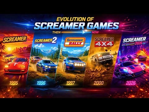 Evolution of SCREAMER Games (1995 - 2026)