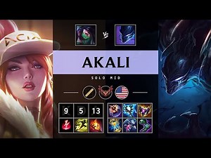 Akali Mid vs Nocturne - NA Grandmaster Patch 25.21