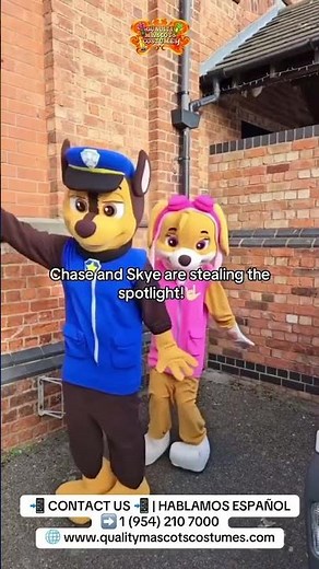 Chase & Skye Mascot Costumes – The Ultimate Paw Patrol Duo 🚓