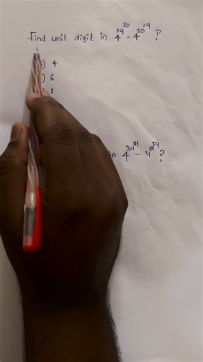 K Goud on Instagram: "Finding Unit Digit | Power of Power Shortcut | SSC Maths Trick Learn how to find the unit digit of expressions involving power of power using a quick arithmetic shortcut. This method is very useful for SSC, Banking, Railways, Group exams and State-level competitive exams. Simple logic, parity check, and unit digit cycles explained in an easy way for fast problem solving. unit digit tricks, power of power questions, unit digit of large powers, maths shortcuts for exams, ssc