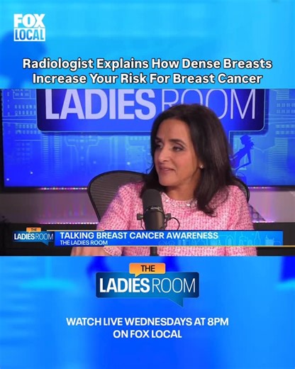 FOX 29 on Instagram: "Radiologist Dr. Robyn Roth aka @theboobiedocs joins ‘The Ladies Room’ and discusses how dense breasts can increase your risk for breast cancer. Link in bio for the full episode!"