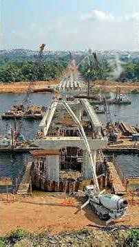 Building a River Bridge From Scratch |🌊 #shorts #construction