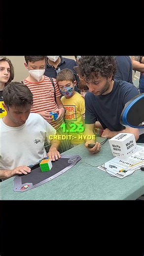 Rubik’s cube World Record solve in 1.26s #shorts #viral #cube #rubikscube