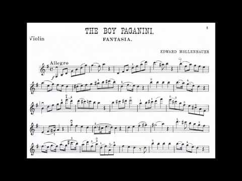 Mollenhauer, Edward The Infant (+the Boy) Paganini Fantasia for violin + piano