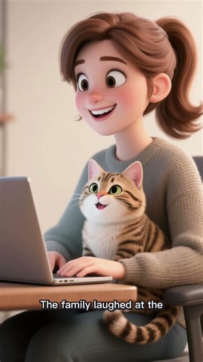 “Cat Hacks Laptop!” 🐱💻 #animalshorts #parrotalarm #petcomedy #crazypets #funnyparrot