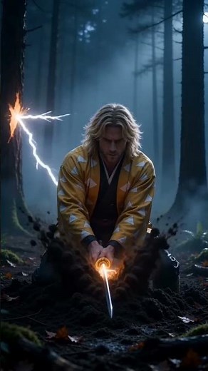 Tanjiro vs Zenitsu Realistic Live Action Battle! ⚡🌊 Demon Slayer
