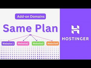 How to Create Multiple New Websites with Hostinger (Addon Domains)