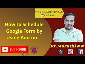 HOW TO SCHEDULE GOOGLE FORM..? SCHEDULE AND CONTROL GOOGLE FORM BY ADD ON
