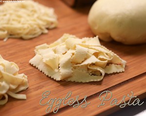 Eggless pasta, eggless pasta dough recipe - Raks Kitchen