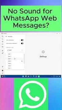 No Sound on WhatsApp Web? Fix It in 10 Seconds! 🔊 #Shorts #WhatsApp #Tech