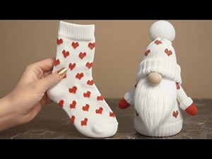 Amazing😱: Anyone can make this cute gnome with a sock😍
