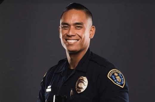 Fil-Am cop killed in pursuit crash honored at memorial service