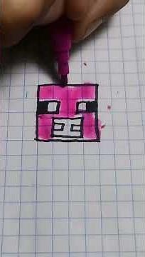How to draw a pig from Minecraft tutorial step by step #Shorts