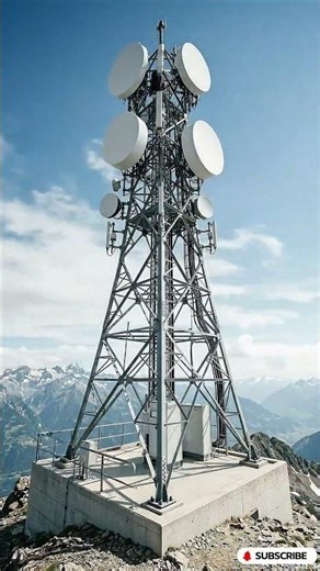 Building a Giant Telecom Tower | Full Construction Time-Lapse #beforeandafter