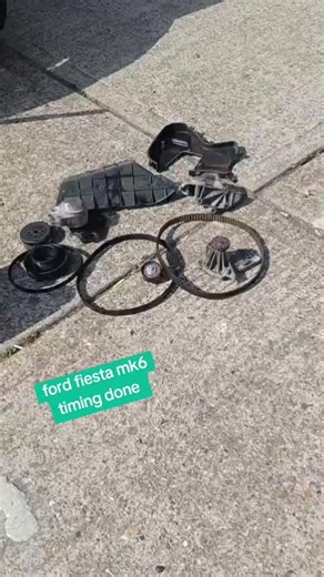 #ford fiesta mk6 timing belt and water pump done #mechanic #romford #gsf for parts #fyp