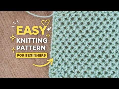 👉Easy Knitting Pattern ✨ Lacy Mesh Stitch for Beginners