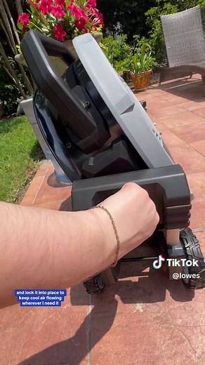 Keep your cool with this high-powered portable fan that will blow you away 😎 #EGOTools #MistingFan #OutdoorFan #BeatTheHeat