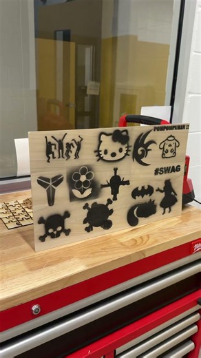 Spray Painted Stencil Compilation #shorts