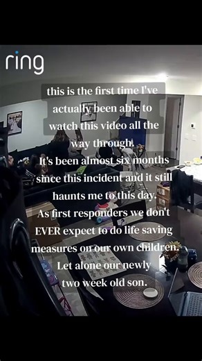 This mom shares raw footage from six months ago — her two-week-old son suddenly stops breathing during a feeding due to silent reflux and turns purple right in front of her…As trained first responders, she and her husband never expected to have to do this on their own newborn.The mom calls 911 while her husband stays calm, starts CPR, does back blows, and prays as the baby stays unresponsive for a full four minutes.The older siblings are moved away from the situation while family members (includ